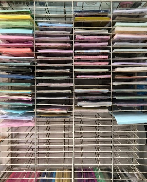 A well-organized binder or folder filled with neatly sorted and categorized coupons, showcasing an effective coupon organization system.