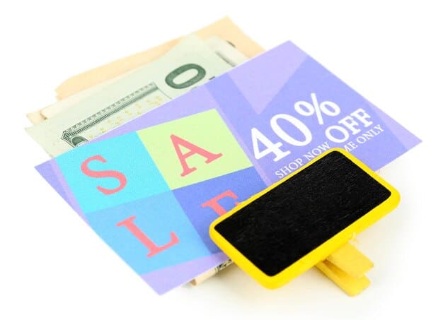A visual representation of how coupons, discounts, and cashback offers combine to create significant savings. The image includes symbols of coupons, price tags with reduced prices, and a smartphone displaying a cashback app interface.
