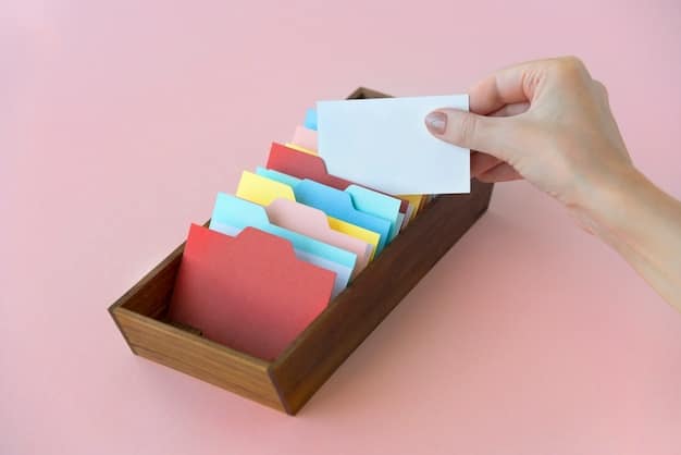 A close-up shot of a hand filing a printable coupon into a well-organized accordion file folder labeled with categories like “Grocery,” “Personal Care,” and “Household.” Focus is on the act of organization and the clarity of the labeled sections.