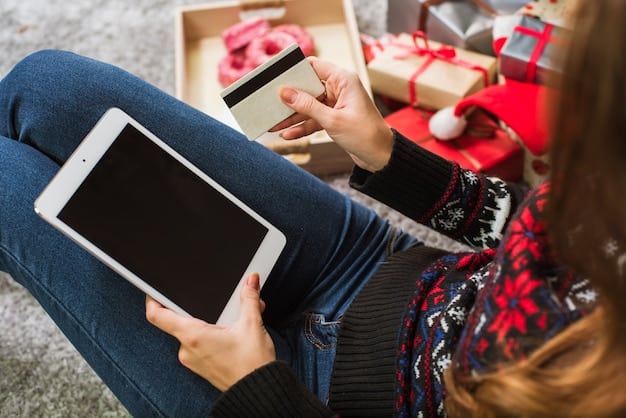 A user scrolling through a couponing app on their tablet, showcasing different categories of available deals, such as groceries, electronics, and clothing.