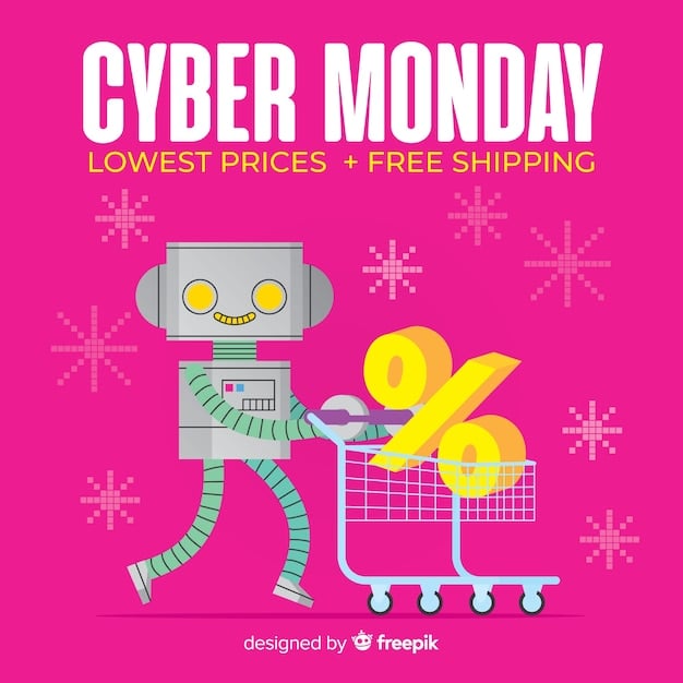 A graphic illustrating an AI brain generating personalized coupon offers for different shoppers based on their individual preferences and purchase history. Each shopper receives coupons tailored specifically for them.