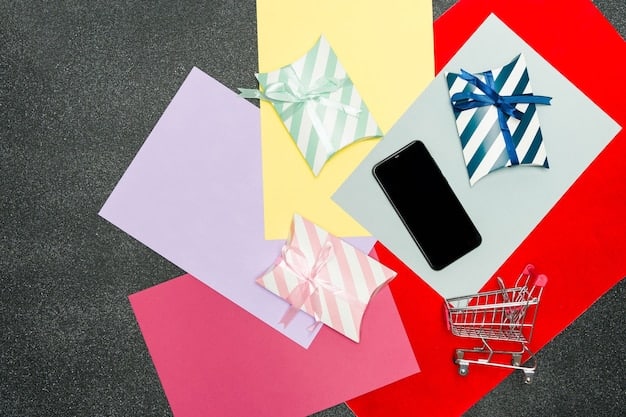 A visual representation of different coupon apps on a smartphone, arranged neatly on a table with shopping bags and a receipt, highlighting the convenience of mobile couponing.