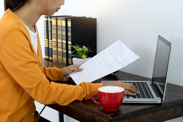 A person organizing tax documents, including W-2 forms and receipts. The image represents thorough preparation and attention to detail, essential for maximizing tax credits like the EITC. A pen and notepad are visible, symbolizing note-taking and careful calculation.