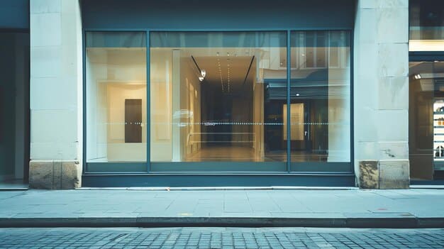 An image showing a closed small business storefront with a 