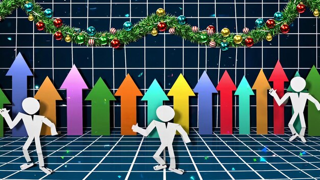 A detailed infographic showing trends in teacher recruitment and retention, with upward arrows indicating positive future projections.