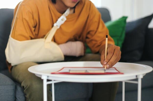 A close-up of a diverse student's hand marking a bubble answer sheet during a test, with blurred textbooks and pencils in the background, conveying the focus and pressure of a standardized exam.