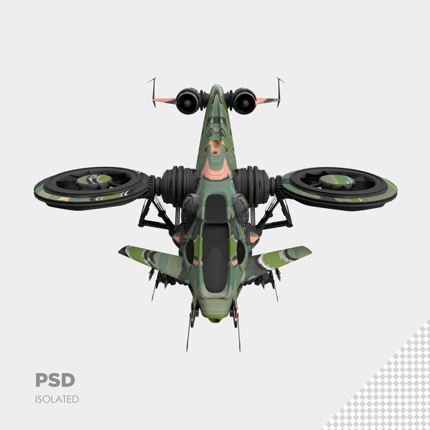 A detailed schematic or conceptual artwork of an advanced, futuristic military drone or AI-powered combat vehicle, illustrating cutting-edge defense technology. Emphasize sleek design and sophisticated sensors.