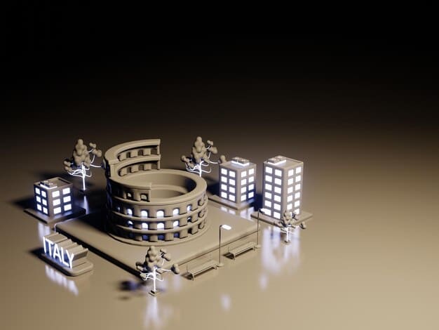 A stylized depiction of interconnected government buildings and private corporations, with secure data flowing between them, illustrating collaborative cybersecurity efforts.