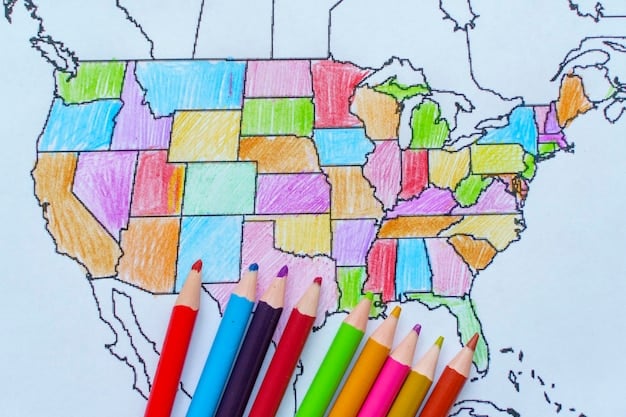A detailed infographic showing a map of the United States with various states highlighted in different colors, each color representing a different type or stage of free college tuition initiative.