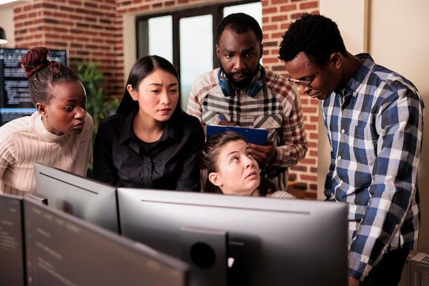 A diverse group of students and teachers participating in a cybersecurity awareness training session in a classroom setting. The image highlights the importance of education and collaboration in protecting against cyber threats. The text 