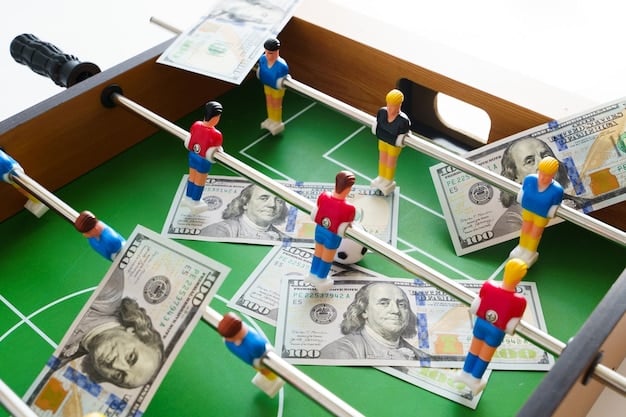 A strategic overview depicting an NFL team's salary cap allocation, showing how funds are distributed across different player positions and highlighting the challenges of balancing talent with financial constraints. It illustrates 