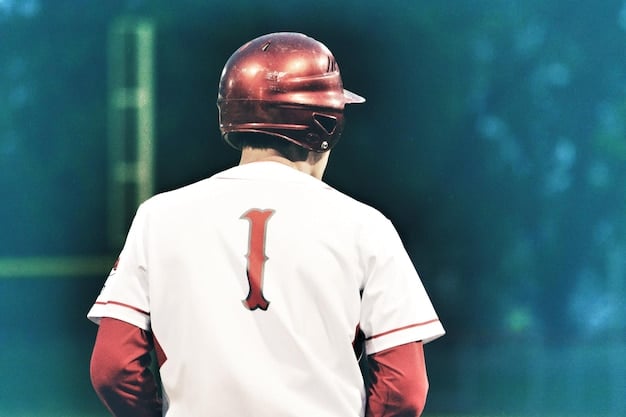 A frustrated batter looking back at the umpire after striking out, with a blurred background of the opposing team's dugout celebrating. Emphasize the batter's disappointment and the contrast in emotions. Relates to the feeling the fans may share in the arguments about MLB Strikeouts Reach Record High: Is This Good for Baseball?.