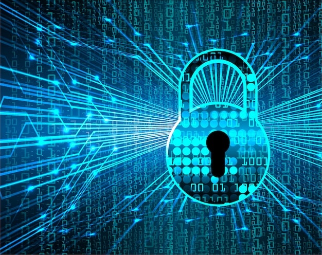 A visual representation of a padlock and digital data streams, symbolizing data security and the protection of personal information in a business context. The streams could be flowing into the padlock, indicating control.