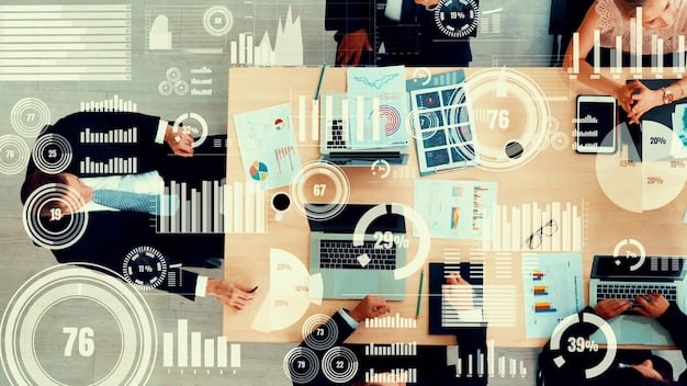 A collage showcasing various data visualization examples from different BI tools. The examples include interactive dashboards, geographical heatmaps, and predictive analytics charts, demonstrating the diverse ways data can be presented to drive insights. The visualizations emphasize the usability and accessibility of data insights offered by top BI tools for US enterprises.
