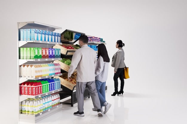 A diverse array of consumer goods, including electronics, clothing, and packaged foods, on store shelves, representing the range of imported products available in the US market.