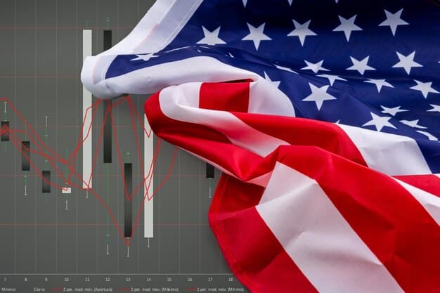A split image showing a US flag waving and a graph depicting international trade, symbolizing the focus on economic nationalism and Decoding the Latest US Foreign Policy Shift: 3 Key Changes and Their Implications for National Security.