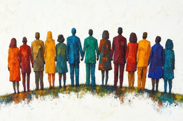 A diverse group of people standing together, symbolizing unity and resilience. The image represents the collective effort of communities in How the US is Working to Combat Terrorism: Strategies for Preventing Attacks and Protecting Citizens.